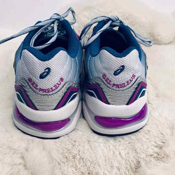 Asics OG Gel Preleus Size 7 Walking Shoe Teal- Silver- Fushia Color Way - Picture 7 of 11